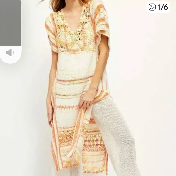 Free People crochet kaftan - Picture 6 of 7
